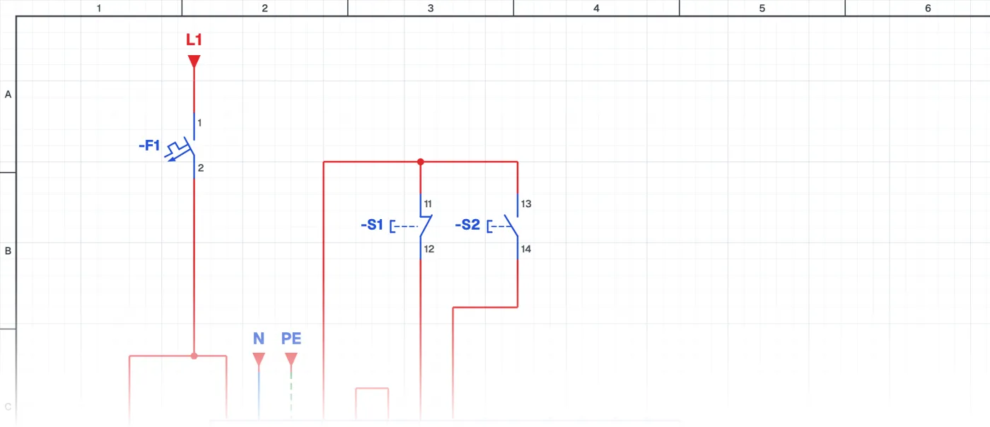 Dört Piston Sırası PLC ile şeması