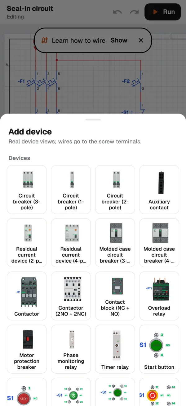 Add device list