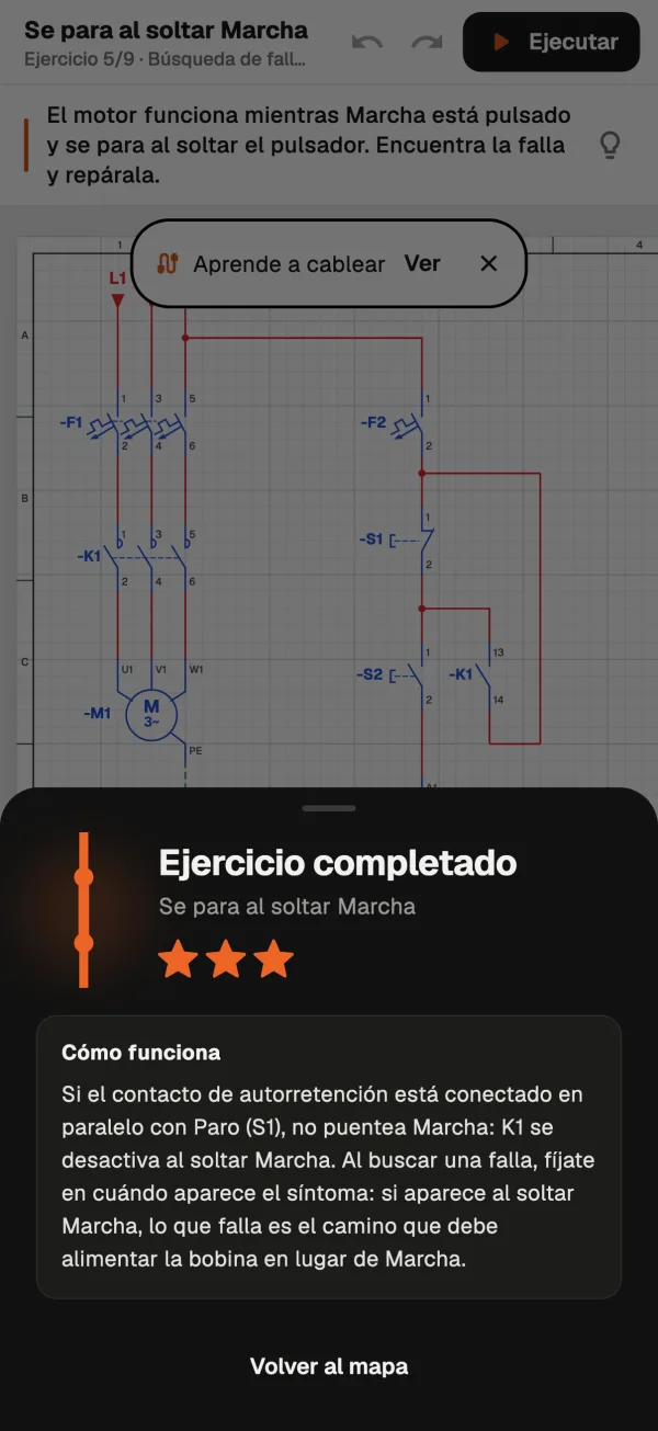 Ejercicio completado