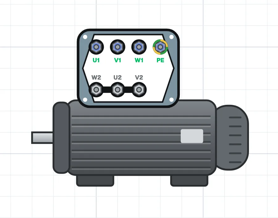 Asenkron motor (üç fazlı) görseli