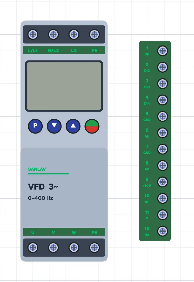 Frekans sürücüsü (inverter) görseli
